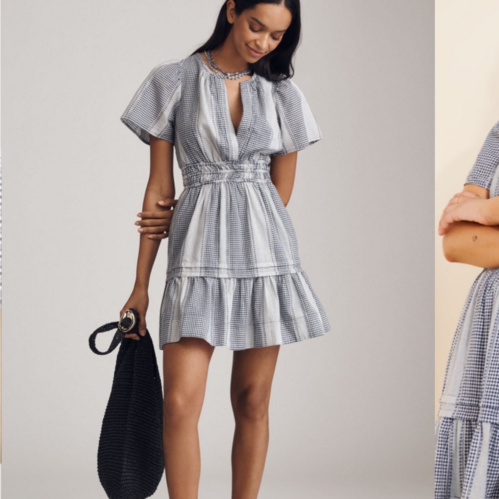 Anthropologie The Somerset Gingham Mini
Dress